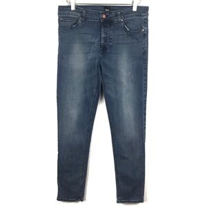 ASOS Dark Wash Skinny Jeans Size 31 Clean Girl Minimalist Stretch